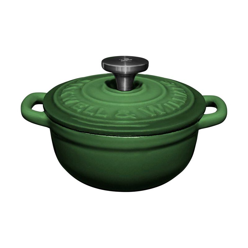 Maxwell & Williams Cast Iron Cocotte English Racing Green 9.5cm Gift Boxed image number 0